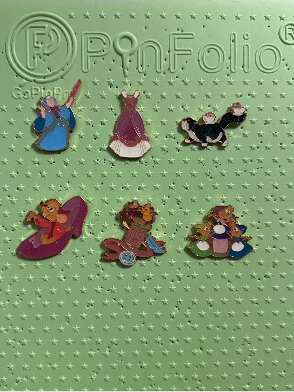 Loungefly Disney Cinderella 70th Anniversary Complete 6 Pin Set